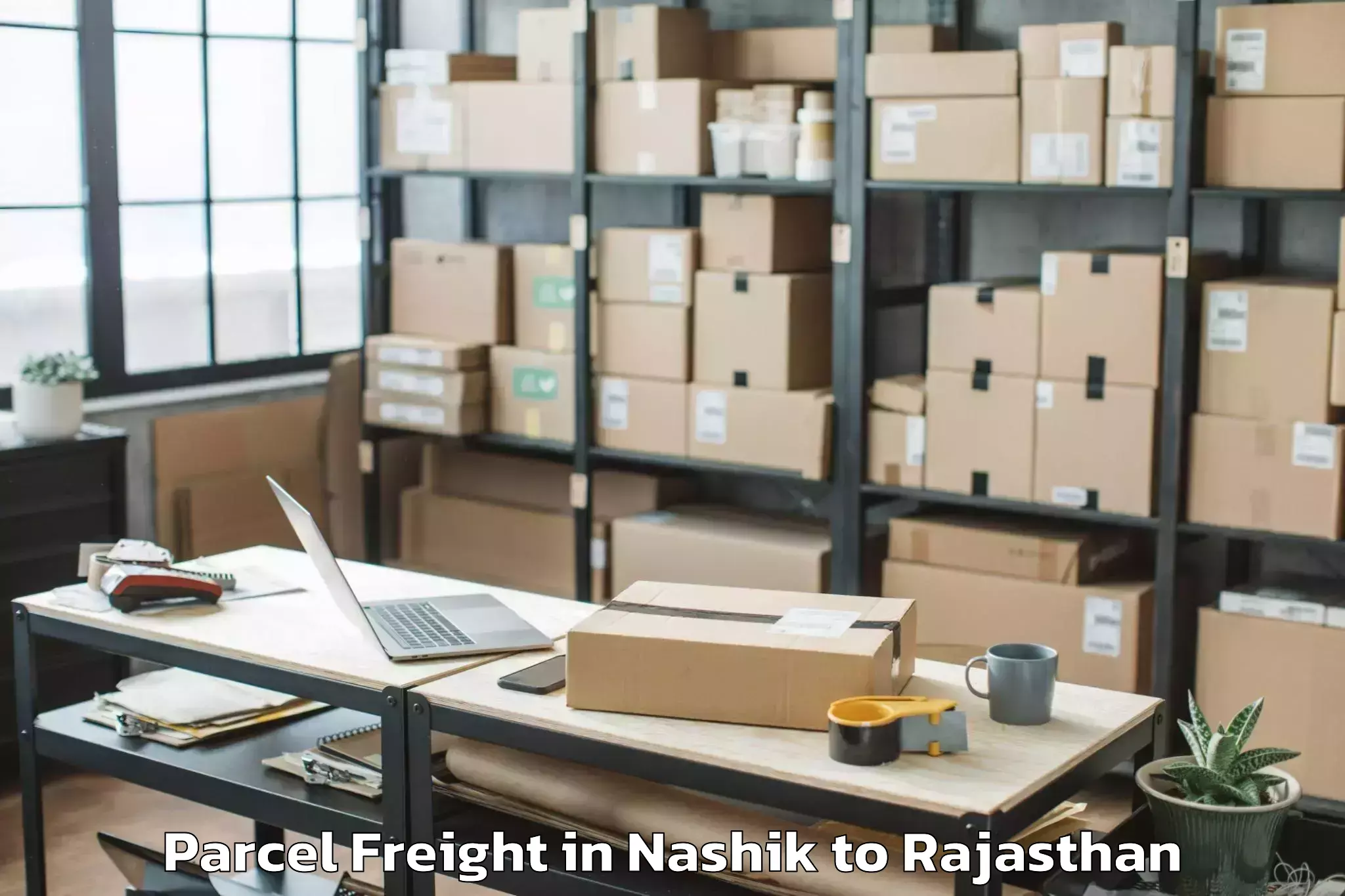 Trusted Nashik to Gangapur Bhilwara Parcel Freight